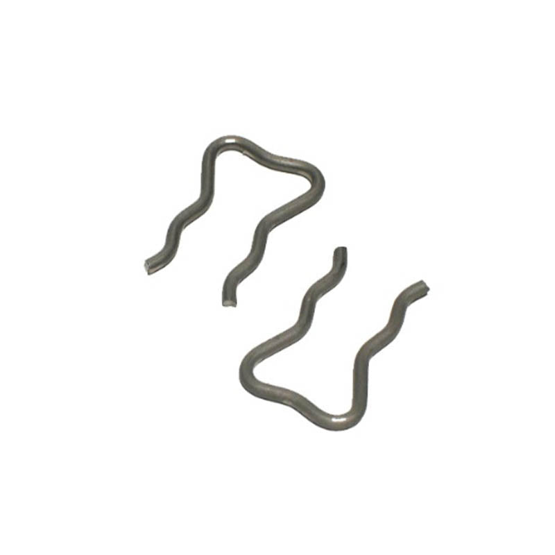 Two Duramax Injector Return Line Clips made of metal, displayed on a white background.